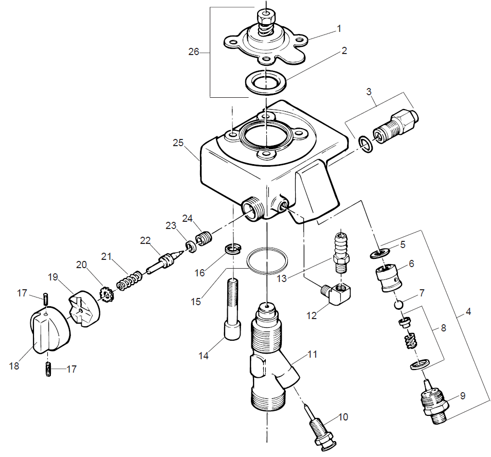 ED1150 Plus Paint Pump Assembly Parts